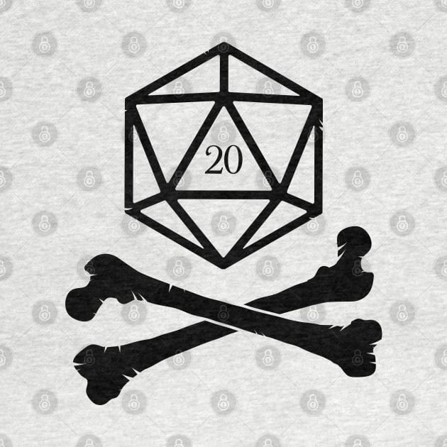 D20 Dice Poison Emblem by pixeptional